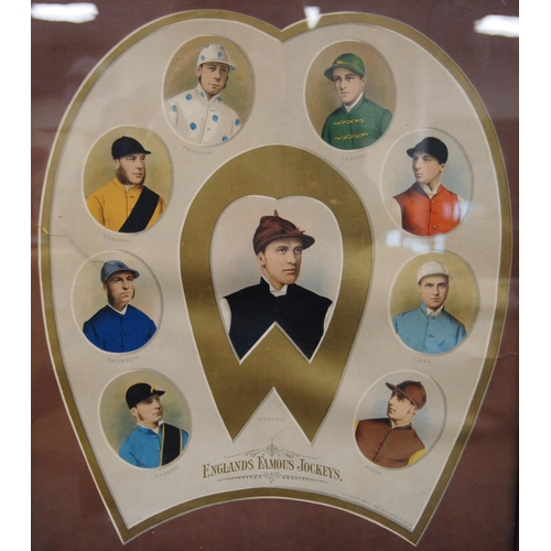 299 - Group of seven late Victorian Illustrated Sporting & Dramatic News colour jockey chromolithograp... 