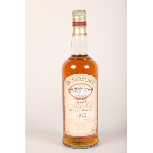 264 - Limited edition 1972 27 year old Bowmore single malt whisky, bottle No236/466 cask No 4864 4865 4866... 