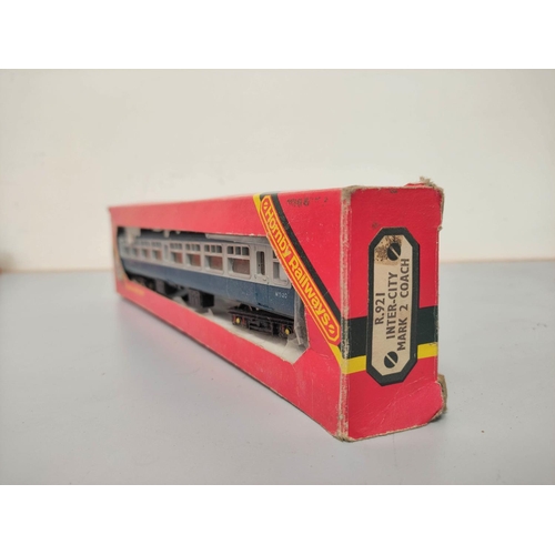 146 - Hornby. Nine boxed carriages comprising of four Inter-City MK2 Coaches R921, Inter-City Buffet Car R... 