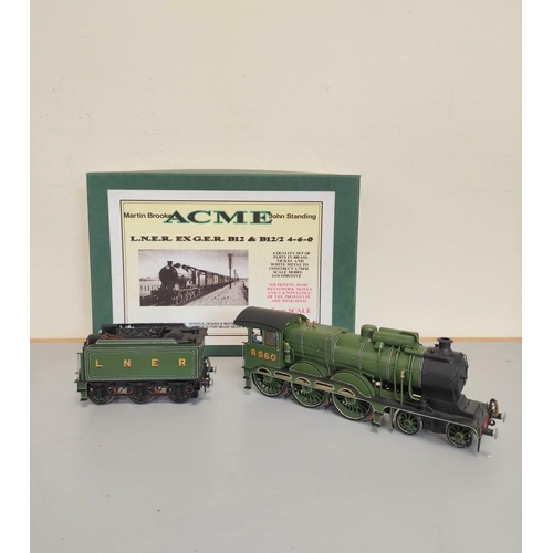 149 - Martin Brooker and John Standing ACME 7mm O gauge kit-built brass locomotive model of a L.N.E.R B12 ... 