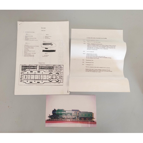 149 - Martin Brooker and John Standing ACME 7mm O gauge kit-built brass locomotive model of a L.N.E.R B12 ... 