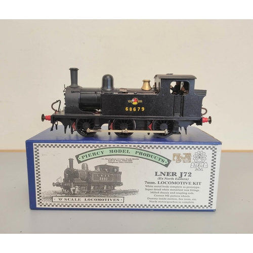 150 - Boxed kit built 0 gauge model of a BR 68679 J72 0-6-0 locomotive by Piercy Model Products PMP 871 an... 