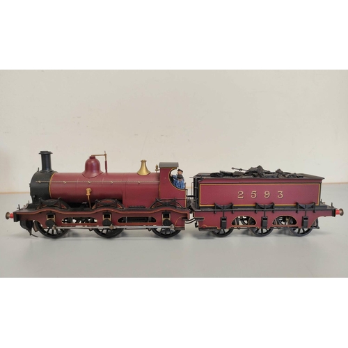 151 - Boxed Slater's Plastikard 7mm O gauge locomotive kit of a MR/LMS Kirtley Class 0-6-0 finished in red... 