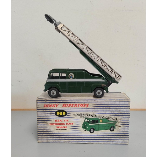 5 - Dinky Supertoys. Die-cast broadcasting vehicles comprising of BBC TV Extending Mast Vehicle 969, two... 