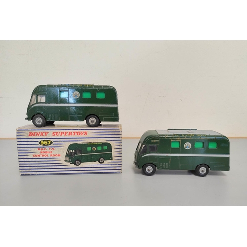 5 - Dinky Supertoys. Die-cast broadcasting vehicles comprising of BBC TV Extending Mast Vehicle 969, two... 