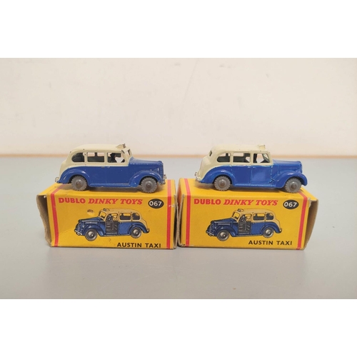 9 - Dinky Dublo: Fourteen vintage die-cast boxed model vehicles to include Bedford Flat Truck 066, three... 