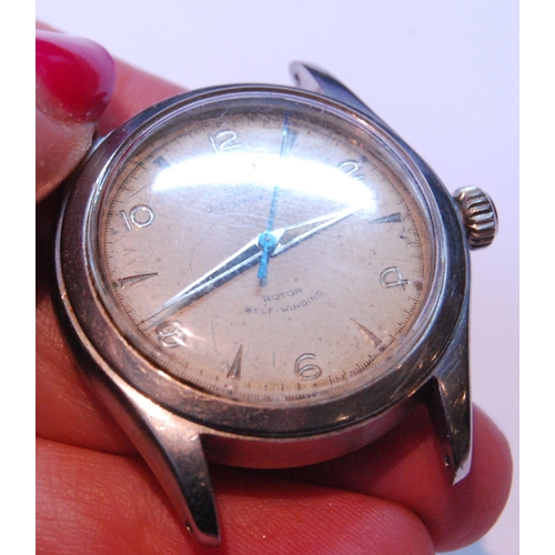 134 - Gent's Tudor Oyster-Prince stainless steel watch, 'Rotor Self Winding', c 1950s, 33mm diameter, case... 