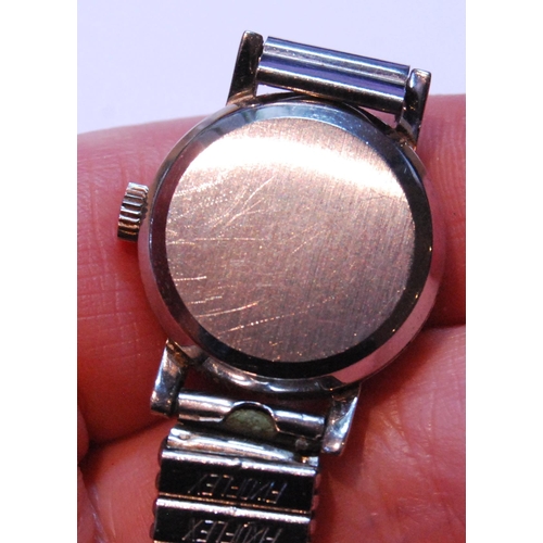 135 - Lady's Omega Ladymatic watch, stainless steel, 20mm, expanding bracelet.