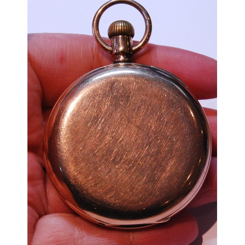 131 - Swiss keyless lever watch for Benson, in 9ct gold half hunter case, 1926, 51mm, 97.2g gross.