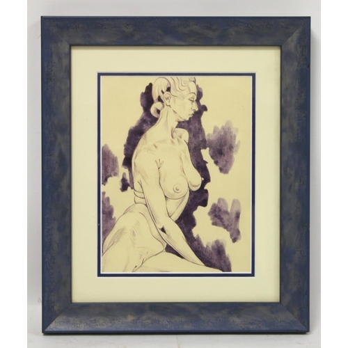 235 - Attributed to Albert Wainwright (British 1898-1943)Study of a female nudePen and ink, unsigned21cm x... 