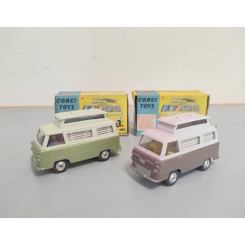 12 - Corgi Toys. Two boxed Ford Thames 