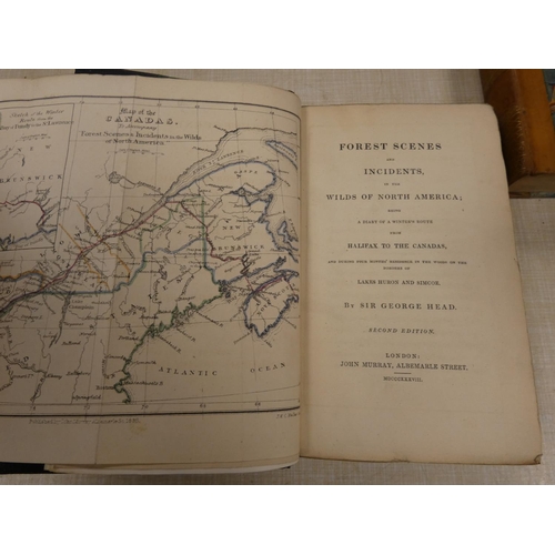 69 - HEAD SIR GEORGE.  Forest Scenes & Incidents in the Wilds of North America. Half title.... 