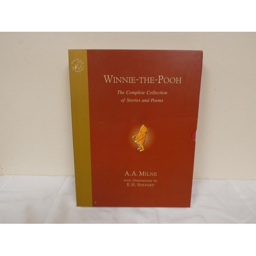 79 - MILNE A. A.  Winnie-the-Pooh, the Complete Collection of Stories & Poems. Col. illus. Quart... 