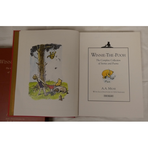 79 - MILNE A. A.  Winnie-the-Pooh, the Complete Collection of Stories & Poems. Col. illus. Quart... 