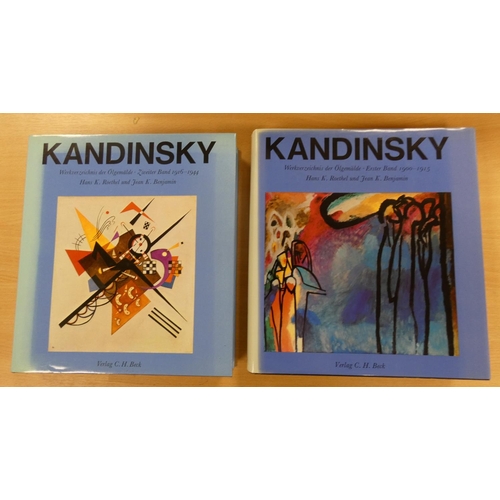 84 - ROETHEL H. K. & BENJAMIN J. K.  Kandinsky. 2 vols. Illus. Quarto. Orig. dark cloth in ... 