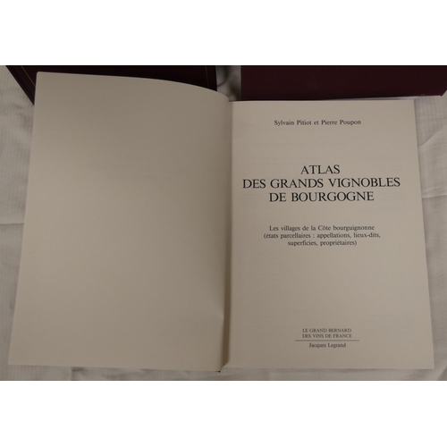 88 - PITIOTS & POUPON P.  Atlas des Grands Vignobles de Bourgogne. 2 vols. Col. plans &... 