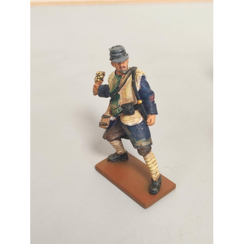 25 - Del Prado 1:32 scale figures relating to WW1 infantry comprosong of Cpl Rifle Brigade 1914, U-Boat O... 