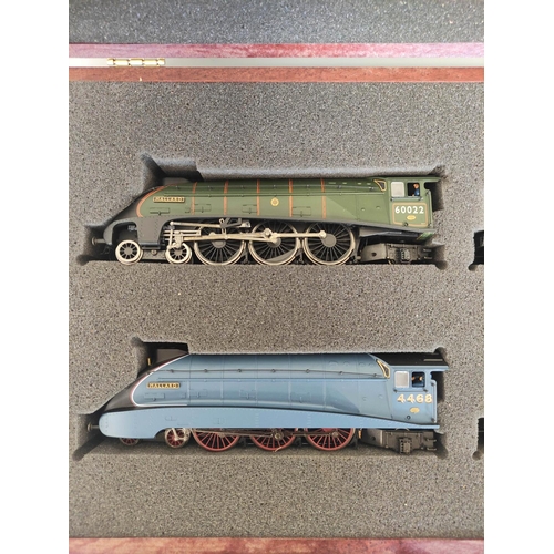 158 - Bachmann Branchline. OO gauge model railways Mallard limited edition, two locomotive sets, issued to... 