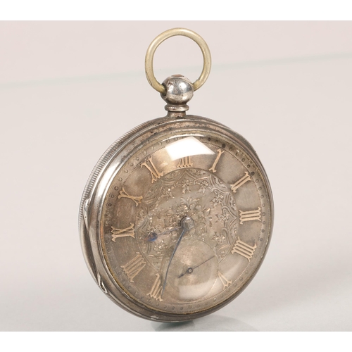 80 - Victorian open faced pocket watch with subsidiary dialmLondon 1878