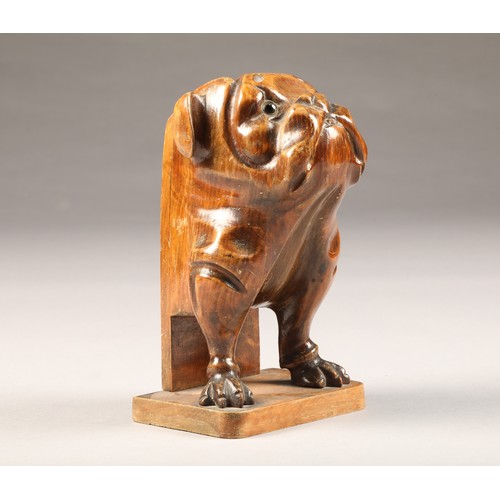 298 - Ceramic Crown Devon figure of a standing bulldog, hand painted, circa 1930, height 19cm. Three conti... 