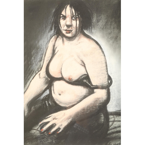 360 - Peter Howson OBE (Scottish Born 1958) ARR Framed pastel, signed 'Lady of the Night' 29cm X 32cm