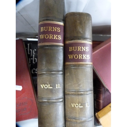 102 - Collection of books including The Works of Robert Burns, vols I and II, Observer Book of British Bir... 