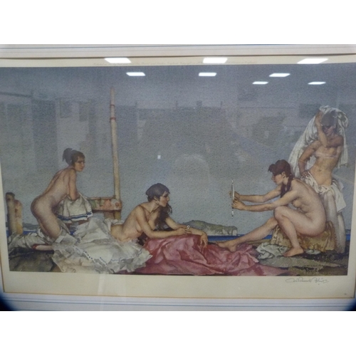 123 - Sir William Russell FlintNude Spanish ladiesPencil signed print, with blind stamp.... 