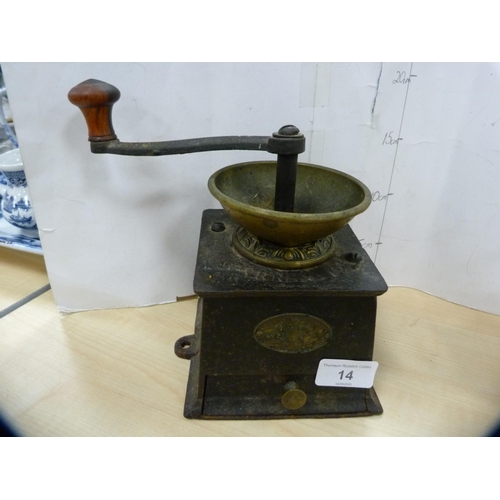 14 - Vintage coffee grinder