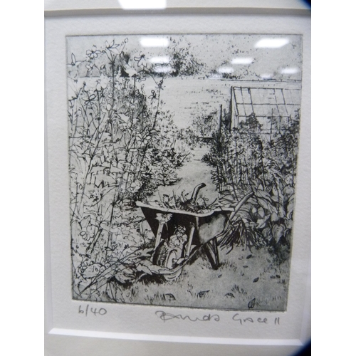 142 - Pamela GraceThe Old Swing and anotherTwo signed limited edition etchings.... 