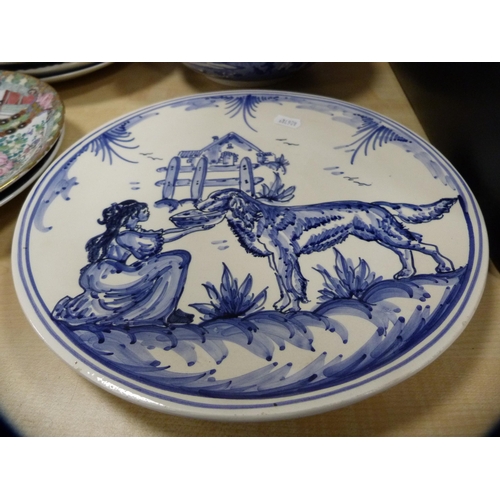 150 - Collection of blue and white china to include Royal Crown Derby 'Chinoiserie' side plate, Copeland S... 