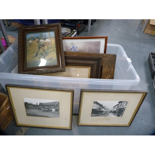 162 - Group of miscellaneous prints and pictures to include photographs, frames etc.