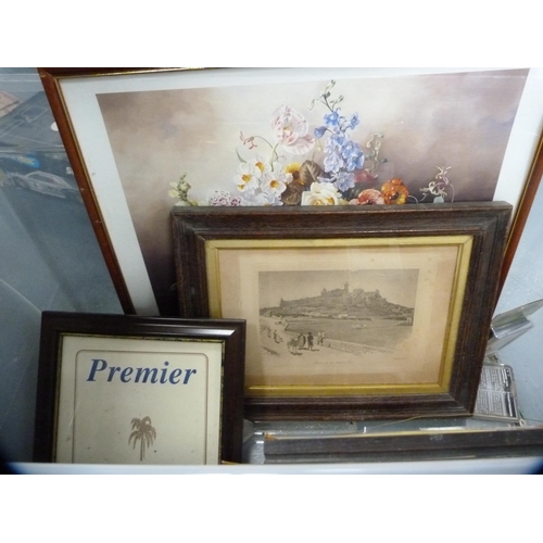 162 - Group of miscellaneous prints and pictures to include photographs, frames etc.