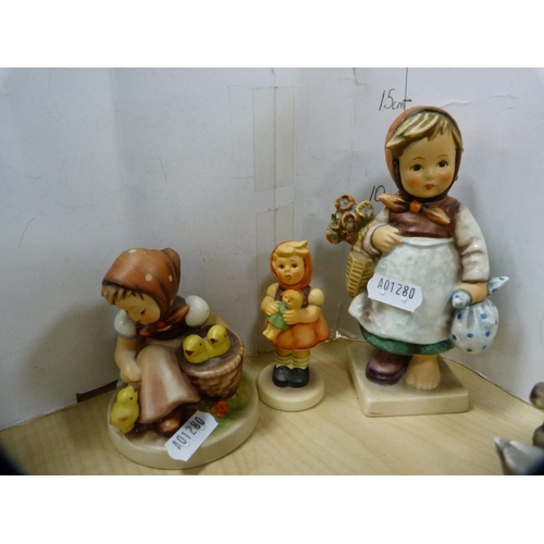 21 - Collection of nine Hummel figures.