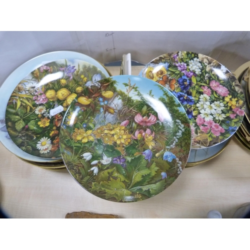 223 - Large quantity of collector's plates, some Limoges, mostly decorated with animals and birds.