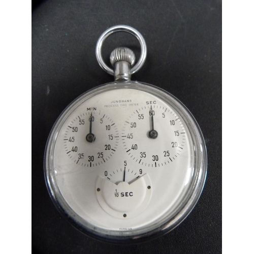 259 - Junghans stopwatch with subsidiary dials and a Sekonda stopwatch.  (2)