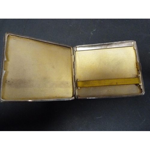 282 - Silver cigarette case, 135.2g gross.