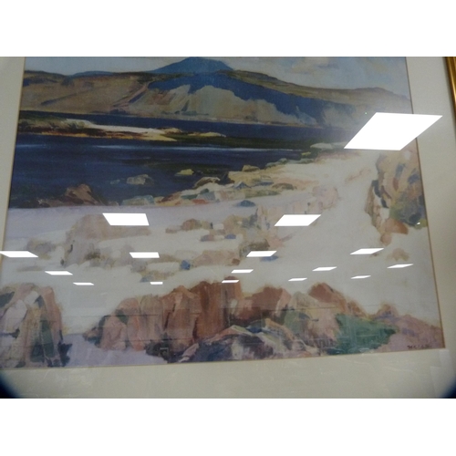 304 - After CadellBen MoreLarge print and a landscape print by Sir William Russell Flint.  (2)... 