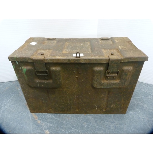 321 - Ammunition box, gas lamps, blowtorch etc.