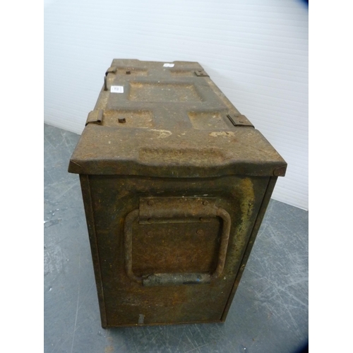 321 - Ammunition box, gas lamps, blowtorch etc.