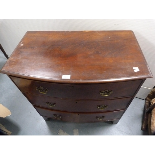 328 - Mahogany chest of three drawers.