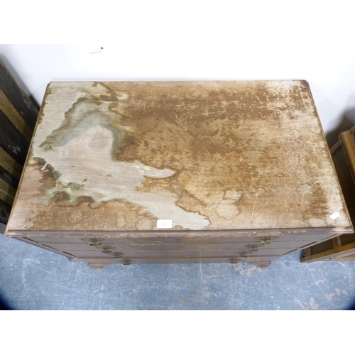 335 - Vintage chest of four drawers.