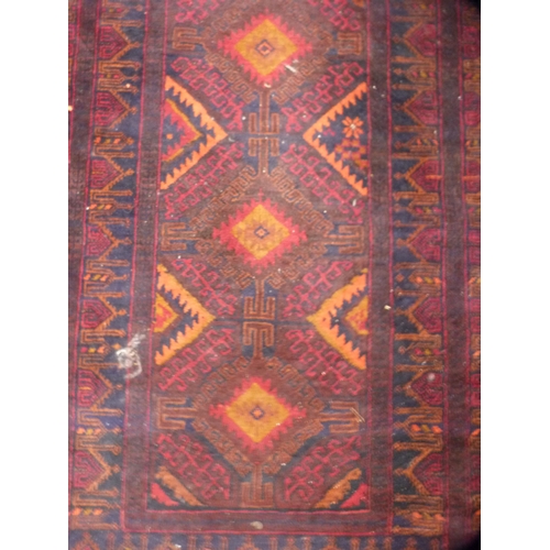 377 - Afghan rug.