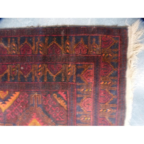 377 - Afghan rug.