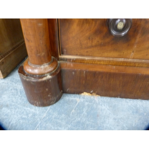 390 - Victorian Scottish mahogany chest of drawers.