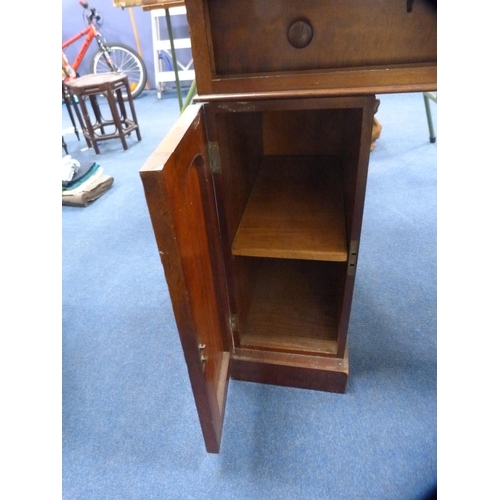 420 - Victorian mahogany pedestal desk.