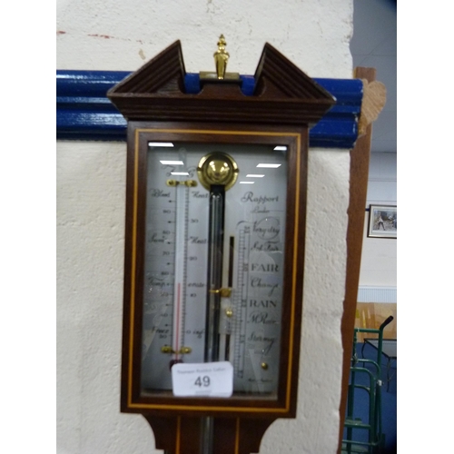 49 - Georgian-style stick barometer.