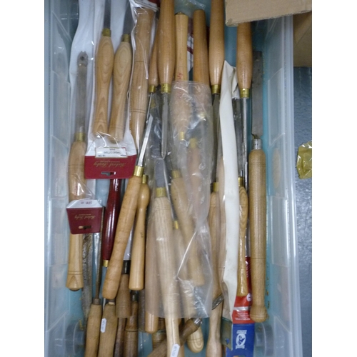 89 - Large collection of various chisels.