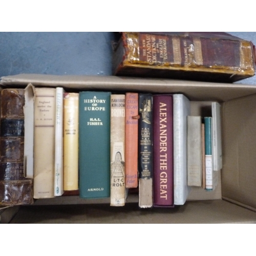 91 - Collection of books including History of Europe, Alexander the Great, Isambard Kingdom Brunel, Edith... 