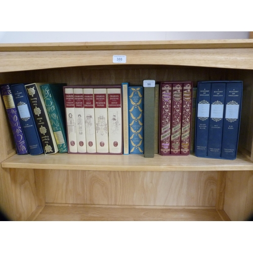 96 - Collection of Folio Society books including Charles Dickens, A History of England, The Kings of Engl... 