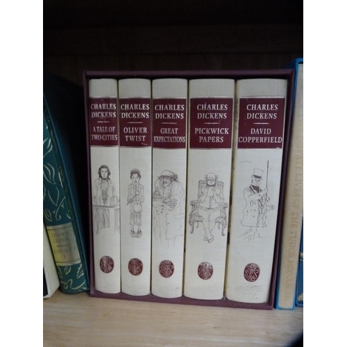 96 - Collection of Folio Society books including Charles Dickens, A History of England, The Kings of Engl... 